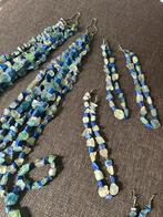 Fluoriet en Lapis Lazuli ketting - 50cm, Blauw, Nieuw, Ophalen of Verzenden, Steen of Mineraal