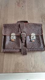 Leren aktetas retro, Overige merken, Gebruikt, Bruin, Ophalen of Verzenden