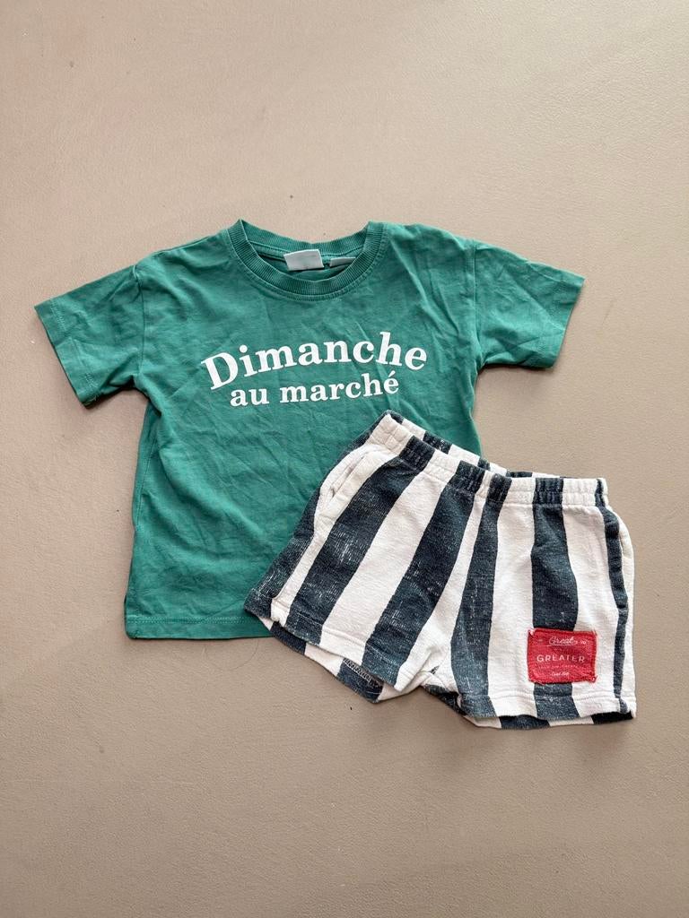 Zara zomer set maat 86, Kinderen en Baby's, Babykleding | Maat 86, Ophalen of Verzenden, Zo goed als nieuw, Jongetje, Setje