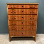 Ladekast, Huis en Inrichting, Ophalen, Gebruikt, Vintage, ladekast, danish furniture, 5 laden of meer