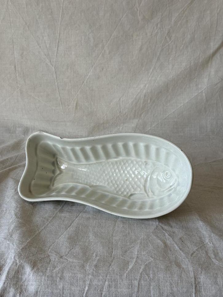 Vintage Keramische Visvorm / Puddingvorm, Antiek en Kunst, Antiek | Keramiek en Aardewerk, Ophalen of Verzenden