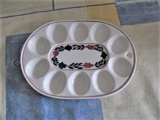 Boerenbont gevulde eieren bord Boerenbond, Gebruikt, Ophalen of Verzenden, Bord(en), Aardewerk