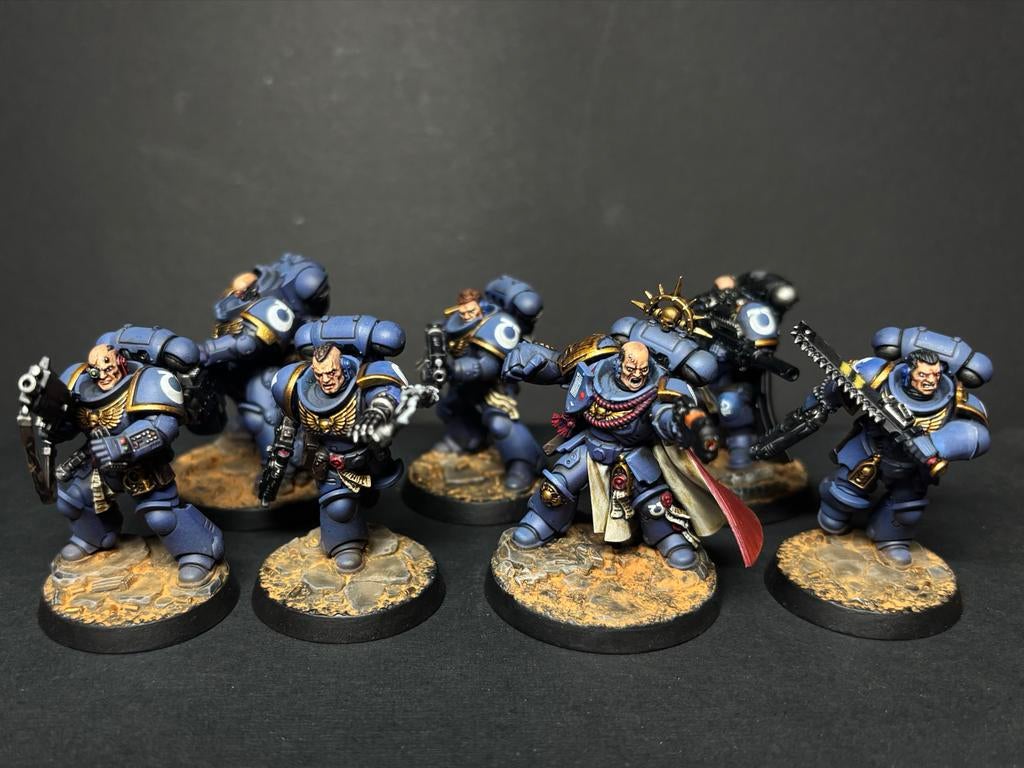 Warhammer space marine Ultra marines Killteam pro painted, Figuurtje(s), Ophalen of Verzenden, Geverfd, Warhammer 40000
