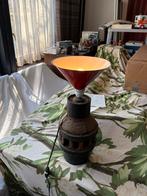 Staande lamp van antiek houten wagenwielhart, Ophalen