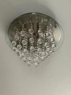 Plafondlamp met kristallen, Ophalen of Verzenden, Zo goed als nieuw