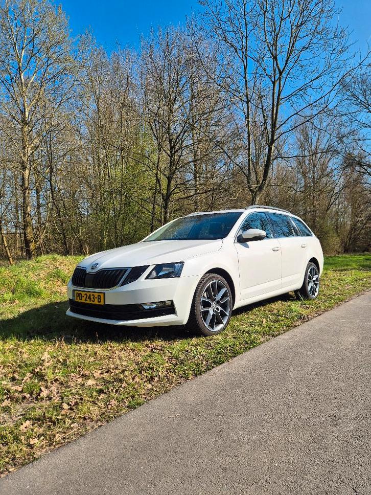 Skoda Octavia 1.0 TSI 85KW Combi Dsg-7 2017 Wit, Auto's, Skoda, Particulier, Octavia, Airconditioning, Bluetooth, Centrale vergrendeling