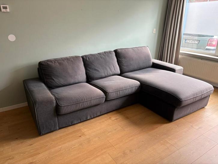 Ikea Kivik 2 zits bank met chaise longue, Huis en Inrichting, Banken | Bankstellen, Gebruikt, Hoekbank, Driepersoons, 250 tot 300 cm