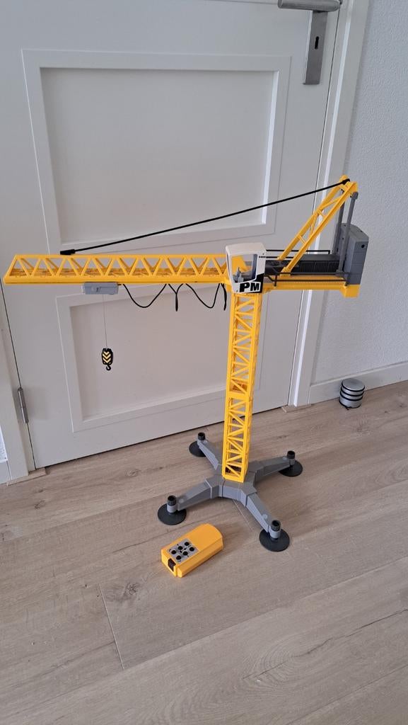 Playmobil kraan bouwkraan met afstandsbediening, Kinderen en Baby's, Speelgoed | Playmobil, Ophalen of Verzenden, Gebruikt, Los playmobil