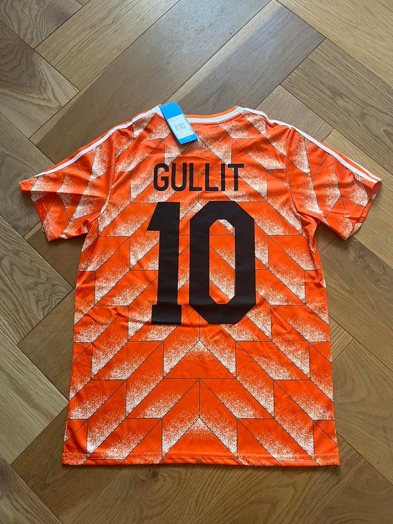 Nederland 1988 Gullit 10 Thuisshirt Maten S M L, Kleding | Heren, Ophalen of Verzenden, Zo goed als nieuw, Oranje