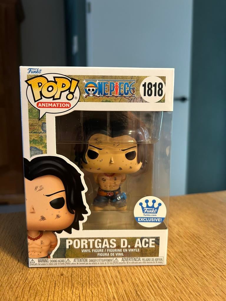 Funko pop! Portgas D. ace Exclusivr 1818, Ophalen of Verzenden, Zo goed als nieuw