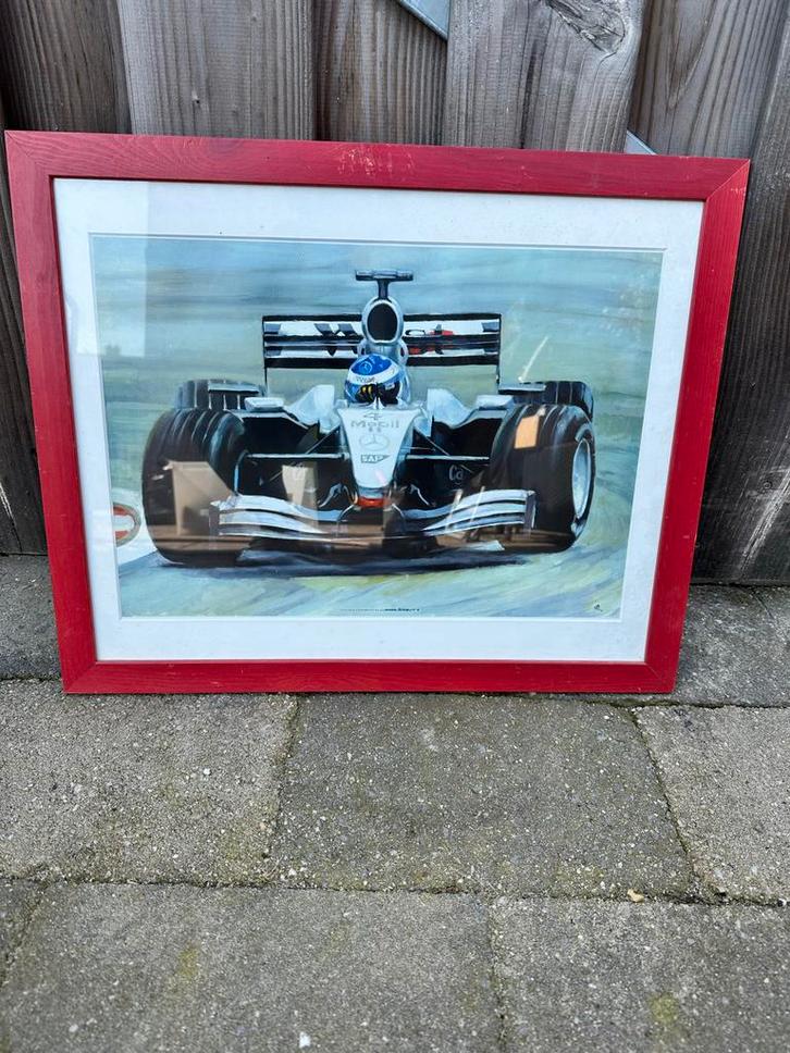 Formule 1 Schilderij - Melograno, Antiek en Kunst, Kunst | Schilderijen | Modern, Ophalen of Verzenden