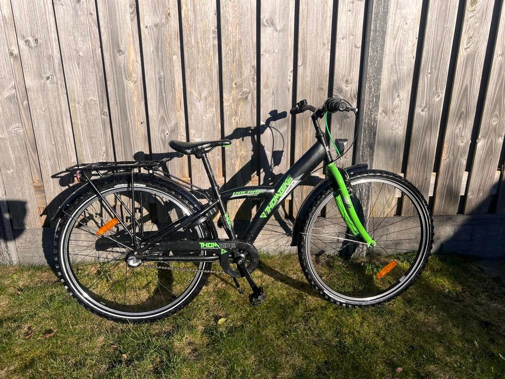 Volare Thomking 26 inch kinderfiets - Zwart/Groen, Fietsen en Brommers, Fietsen | Jongens, Ophalen of Verzenden, Zo goed als nieuw