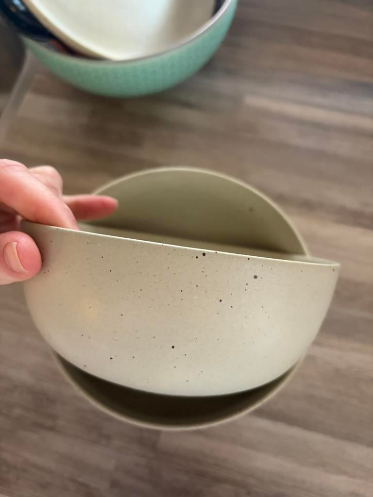 4 kommetjes, Kwantum, Ophalen of Verzenden, Zo goed als nieuw, Rond, 40 tot 70 cm