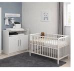 Babykamer commode en ledikant wit zgan, Ophalen of Verzenden, Zo goed als nieuw, Jongetje of Meisje