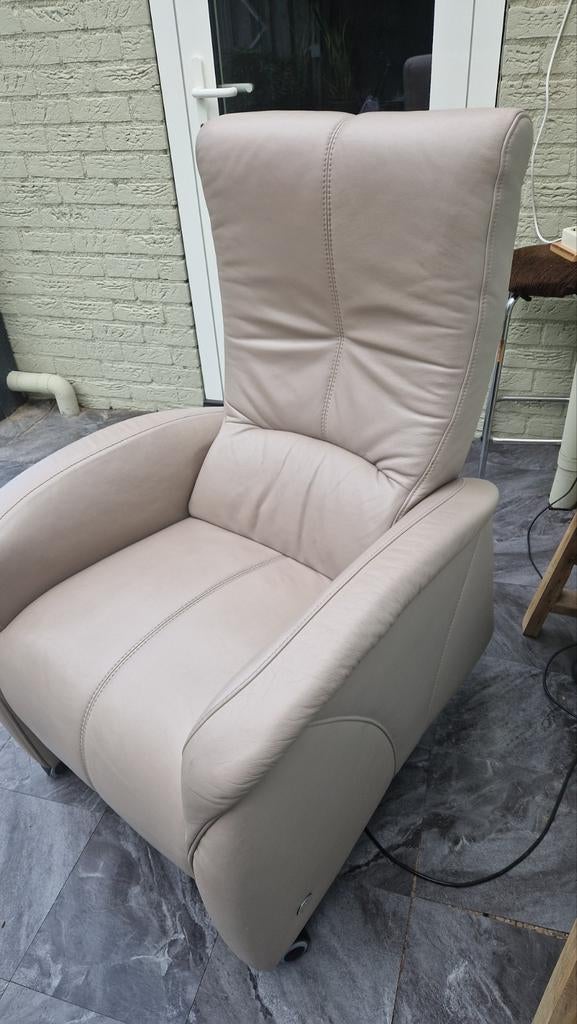 Ledere opsta stoel.., Ophalen of Verzenden, Gebruikt