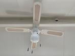 Plafondlamp met ventilator, Ophalen of Verzenden, Gebruikt, Glas