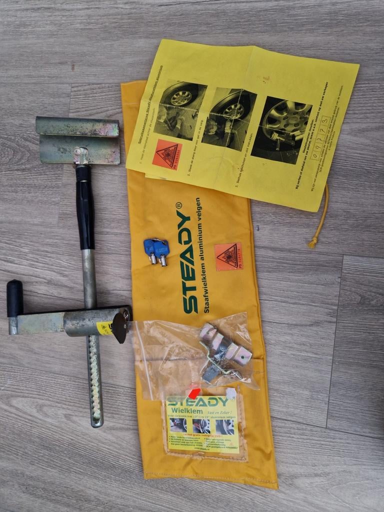 Steady staalpen wielklem voor Aluminiumvelgen., Ophalen of Verzenden