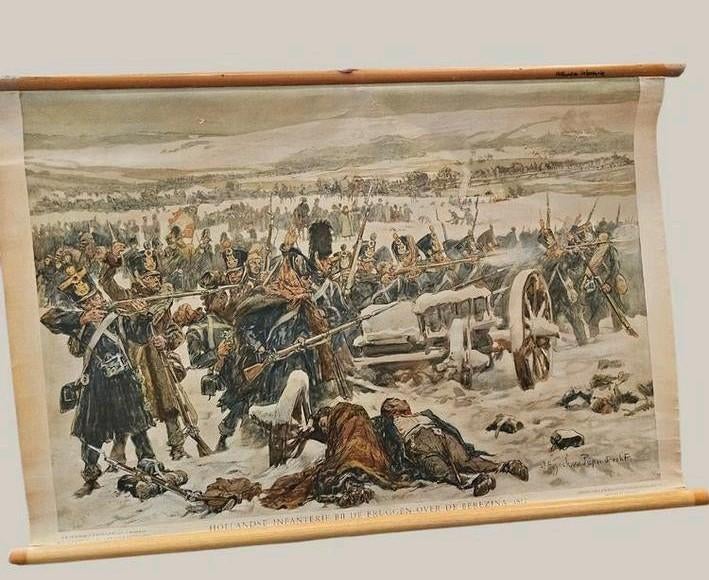 Historische Plaat: Hollandse Infanterie Berezina 1812, Ophalen