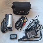 Sony Handycam met Carl Zeiss lens, 40x optische zoom + acces, Mini dv, 20x of meer, Ophalen of Verzenden, Zo goed als nieuw