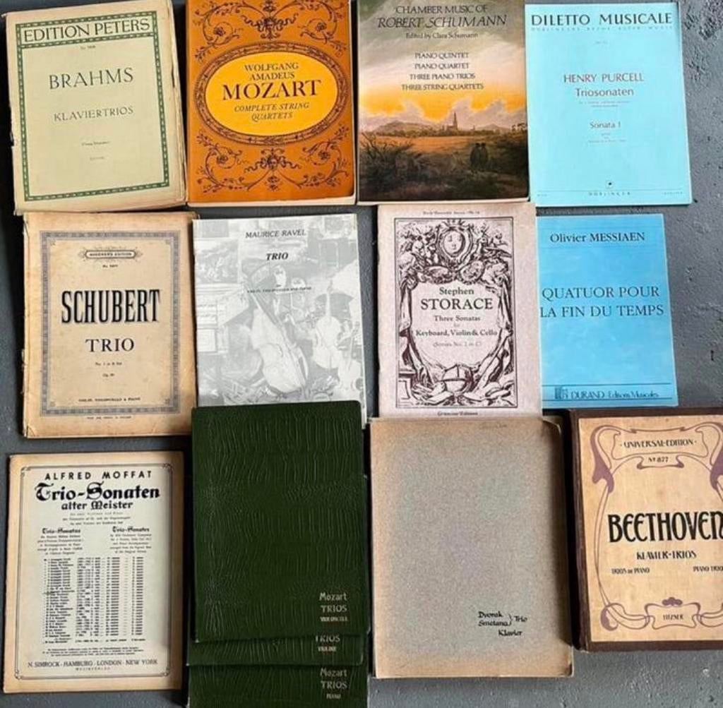 bladmuziek viool cello trio strijkkwartet Boccherini Messian, Muziek en Instrumenten, Bladmuziek, Ophalen of Verzenden, Artiest of Componist