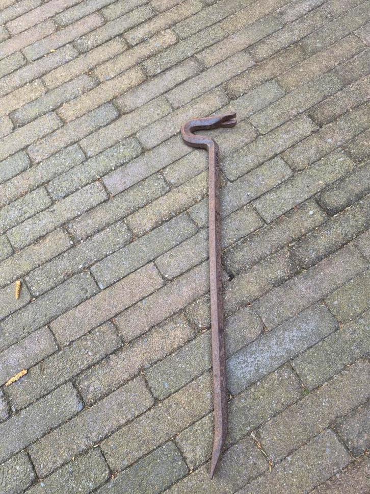 Oude Koevoet - Stevige ijzeren breekijzer, Doe-het-zelf en Verbouw, Gereedschap | Handgereedschap, Gebruikt, Ophalen of Verzenden