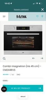 ( NIEUW ) ETNA Combimagnetron CM244RVS - Inbouw, 45 cm nis, Combimagnetron, Minder dan 45 cm, Ophalen of Verzenden, Inbouw