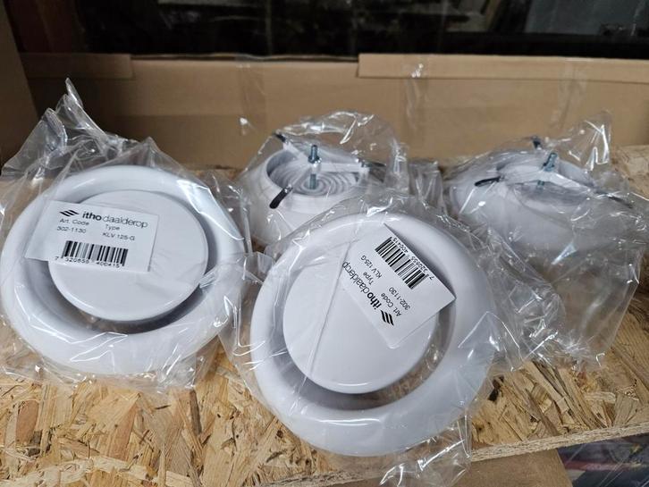 4 Nieuwe Itho Daalderop afzuigventielen KLV-125-G, Doe-het-zelf en Verbouw, Ventilatie en Afzuiging, Nieuw, Ophalen of Verzenden