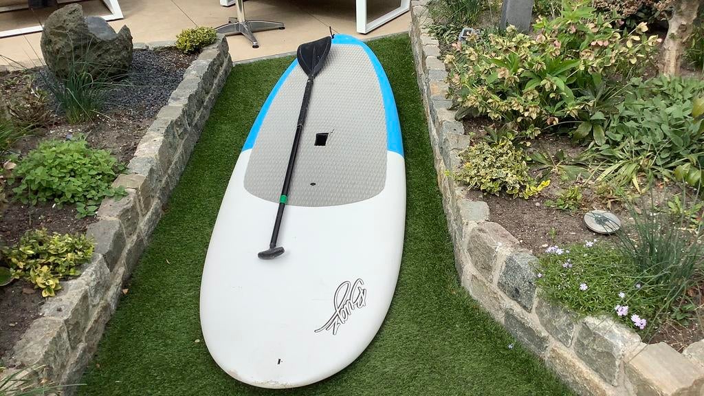 SUP met peddel en leash., Watersport en Boten, Ophalen, 250 tot 300 cm, Gebruikt, Met vin(nen)