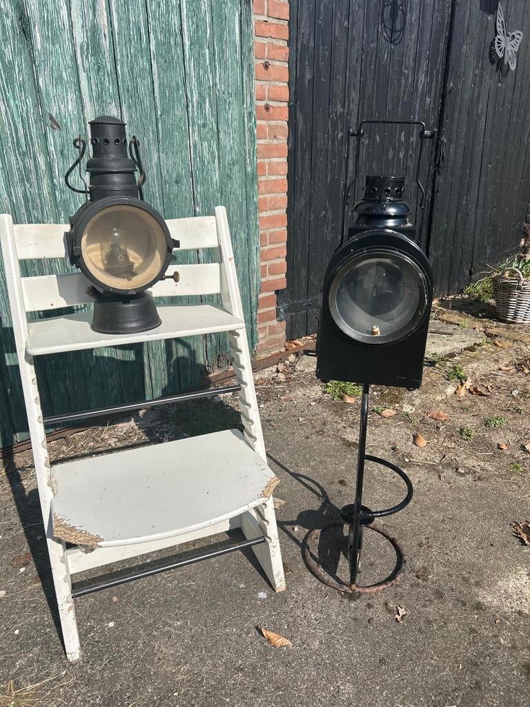 Antieke spoorweglamp, Antiek en Kunst, Ophalen