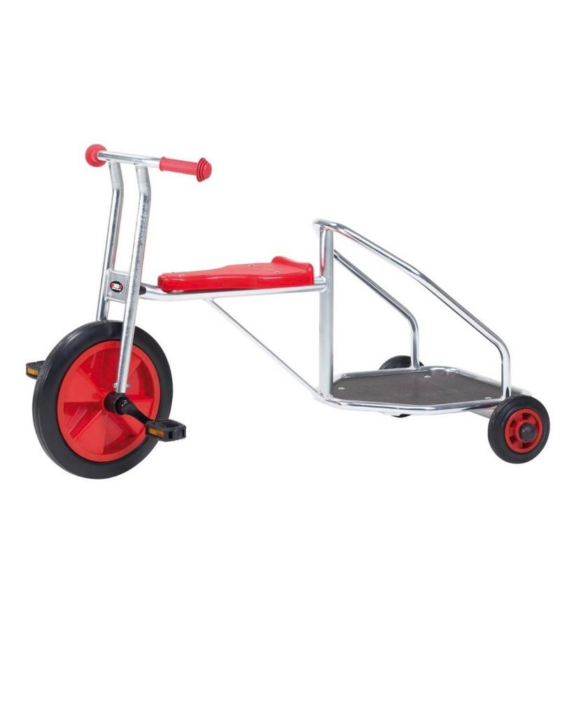 Driewieler okido rood met strijdwagen, Fietsen en Brommers, Ophalen of Verzenden, Zo goed als nieuw