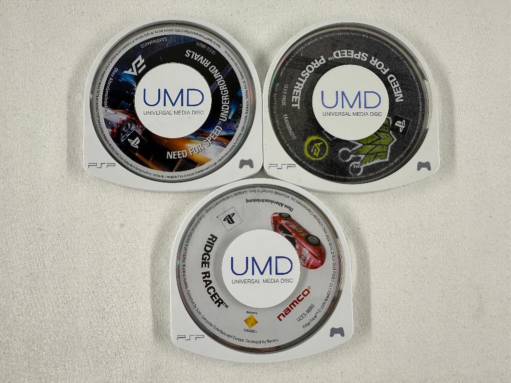 Playstation Portable Race Games 3 stuks - PSP, Gebruikt, Gekoppelde computers, Playstation, 2 spelers