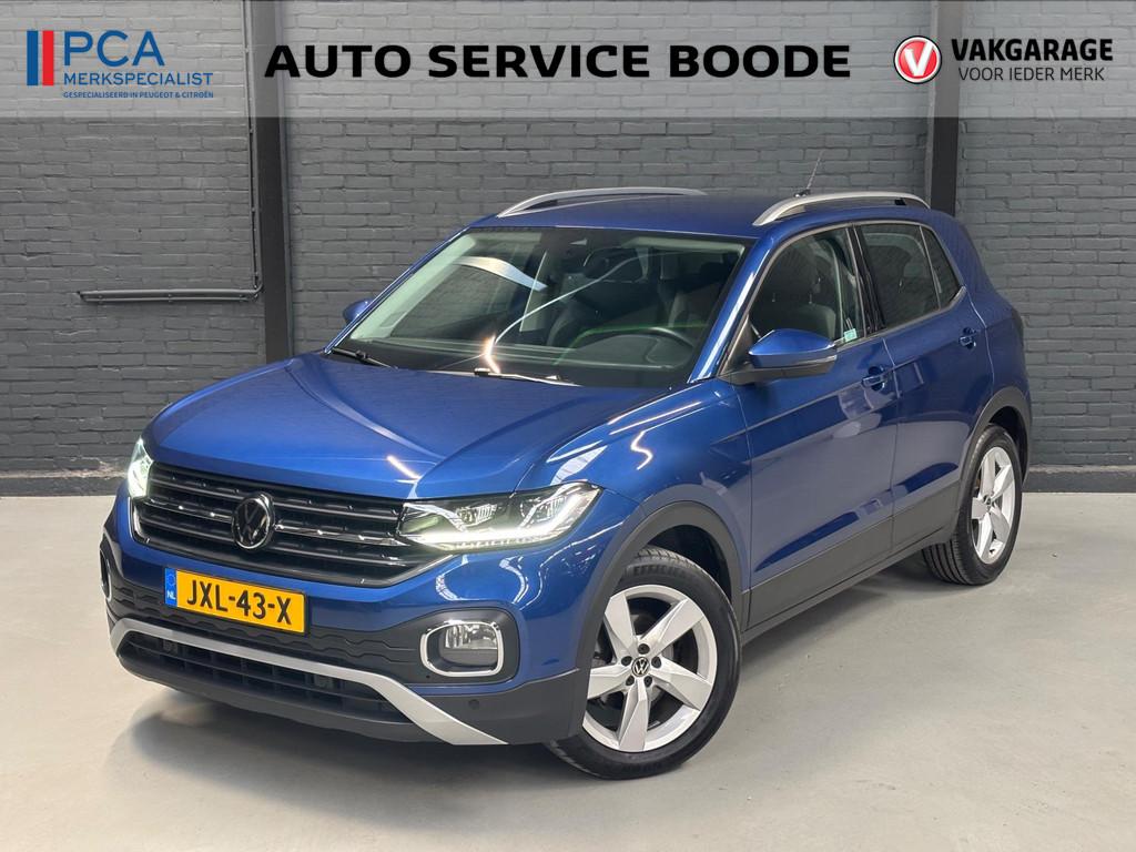 Volkswagen T-Cross 1.0 TSI (110 pk) Style automaat - adapt., Auto's, Volkswagen, T-Cross, Gebruikt, Euro 6, Blauw