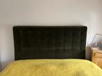 IKEA Hoofdbord 160cm, groen velour, zo goed als nieuw!, Ophalen, Tweepersoons, Zo goed als nieuw, Stof