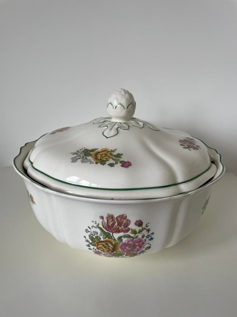 Antiek Brocante Soep Terrine / Soepterrine / Schaal, Ophalen of Verzenden