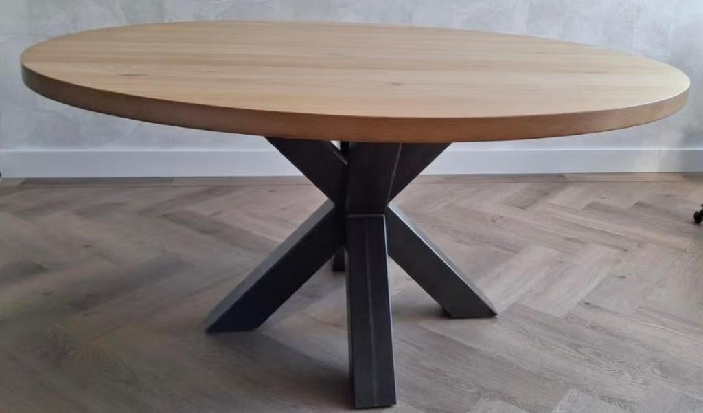 Table du Sud Ronde eetkamertafel, Ophalen, 150 tot 200 cm, Rond, Zo goed als nieuw