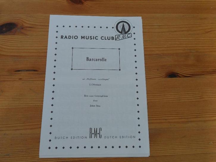 J. Offenbach, Muziek en Instrumenten, Bladmuziek, Gebruikt, Artiest of Componist, Klassiek, Piano, Koor, Zang, Ophalen of Verzenden