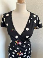 King Louie maat L retro bloemen crossdress jurk 3061, Zwart, Maat 42/44 (L), Ophalen of Verzenden, Zo goed als nieuw