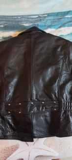TE KOOP: Zwart leren motor jack. 5xl, Verzenden, Tweedehands, Jas | leer