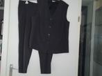 damespak mt 50= broek met gilet grijs, Ophalen of Verzenden, Zo goed als nieuw, Maat 46/48 (XL) of groter, Grijs