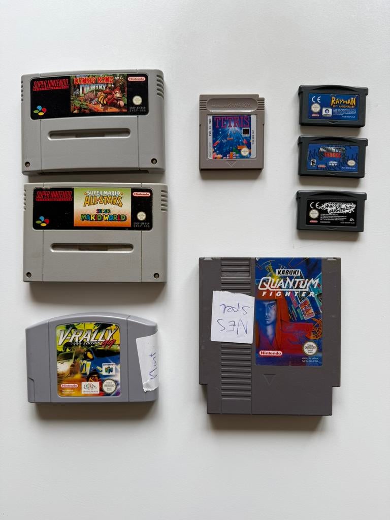 Diverse Nintendo spellen  super nintendo NES gameboy 64, Spelcomputers en Games, Games | Nintendo NES, Ophalen, Puzzel en Educatief
