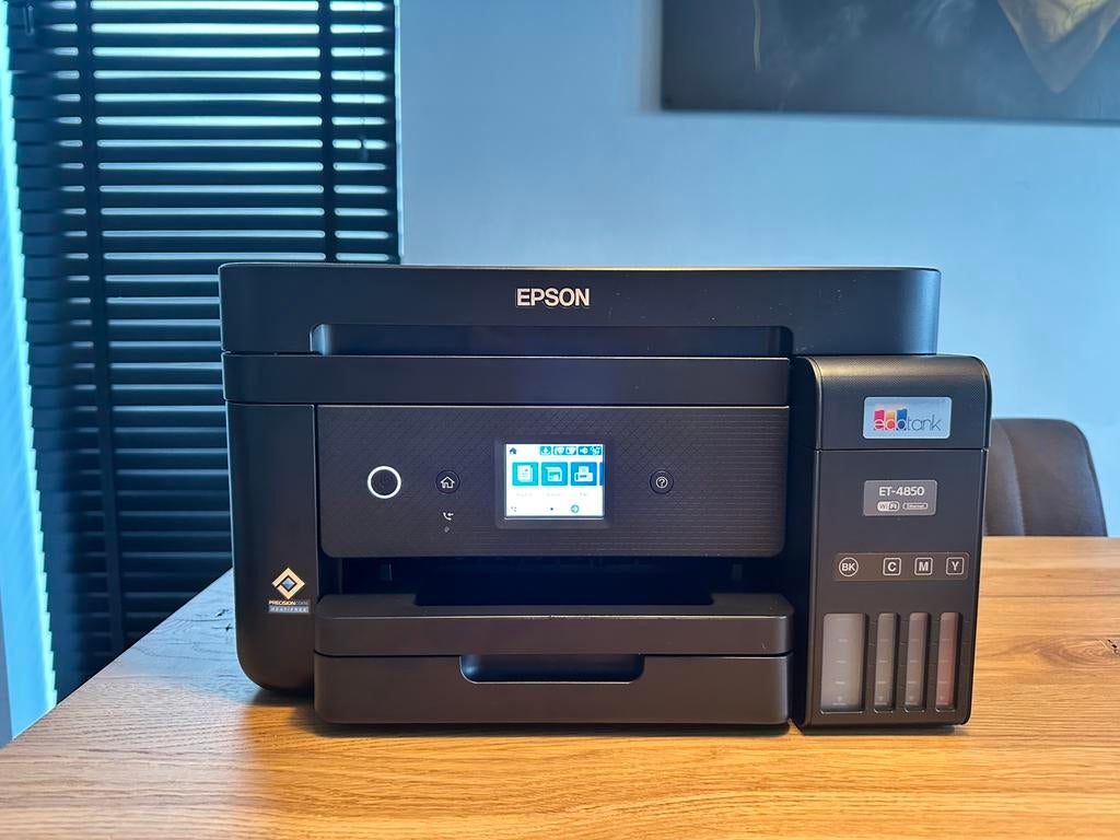 Epson EcoTank ET-4850 all-in-one printer – volle inkt tanks, Ophalen of Verzenden, Zo goed als nieuw, Scannen, All-in-one