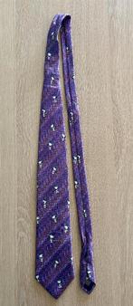 Vintage heren stropdas van cartoon Snoopy van Peanuts, Paars, Peanuts, Ophalen of Verzenden, Zo goed als nieuw