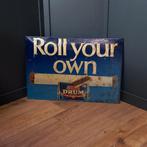 Reclamebord Drum shag uit 1970, Ophalen of Verzenden, Gebruikt