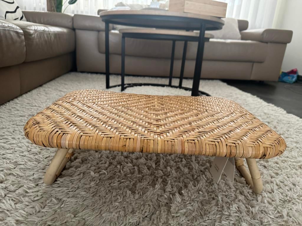 Zara Home Rotan Inklapbaar Tafeltje - Nieuw, 45 tot 60 cm, Overige materialen, Minder dan 55 cm, Nieuw