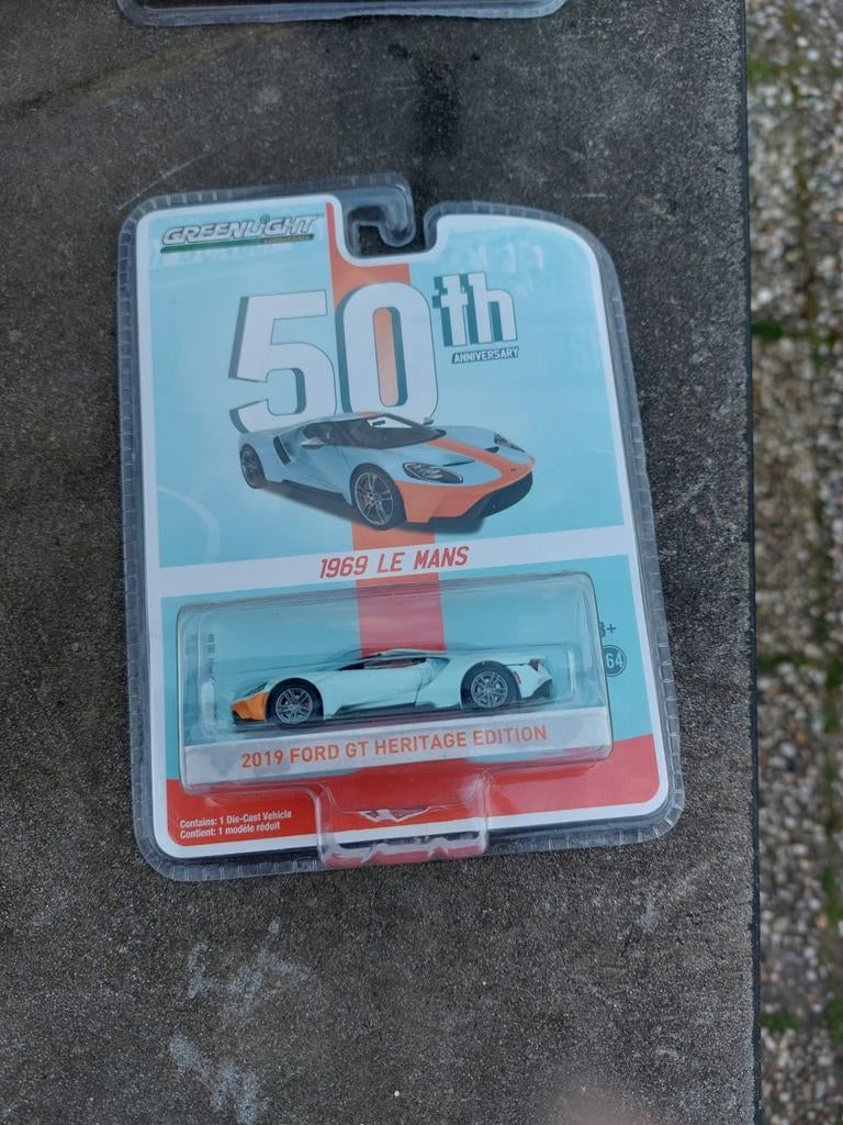 Greenlight 2019 Ford GT Heritage Edition 1969 Le Mans, Ophalen of Verzenden