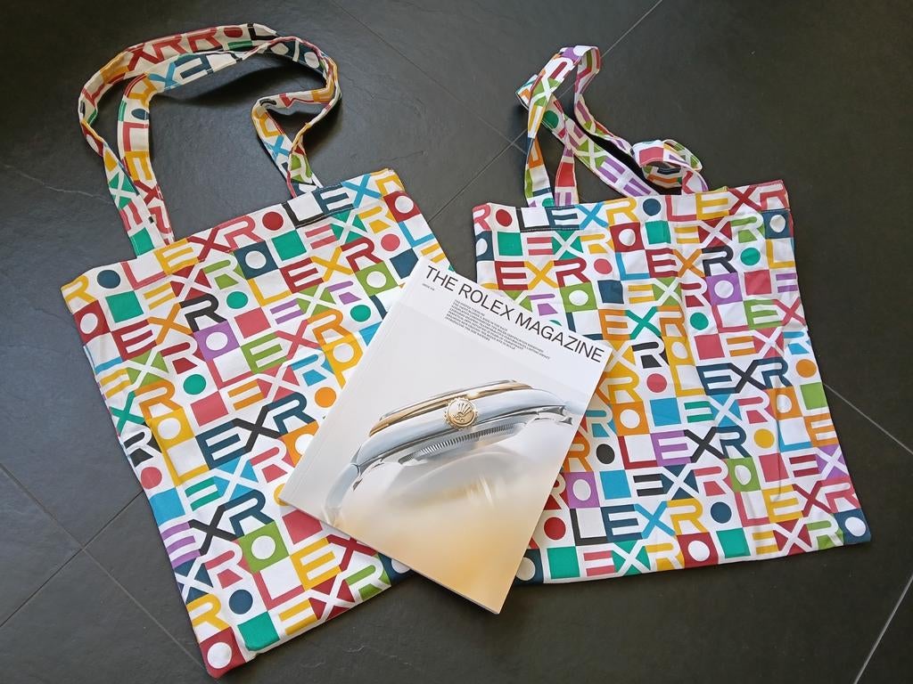 Rolex Oyster 100 jubileum editie linnen tas + catalogus, Ophalen of Verzenden, Nieuw