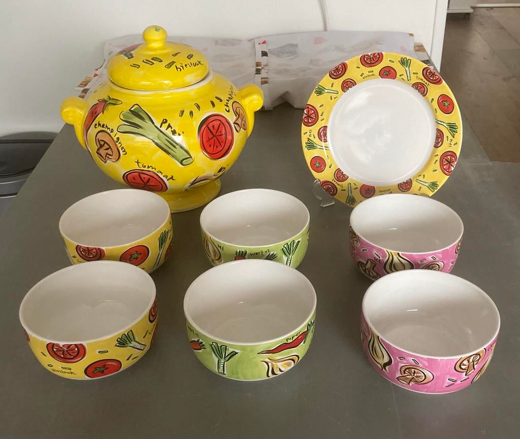 Blond Amsterdam LE Maggi soepterrine, Huis en Inrichting, Keuken | Servies, Nieuw, Compleet servies, Blond Amsterdam, Aardewerk