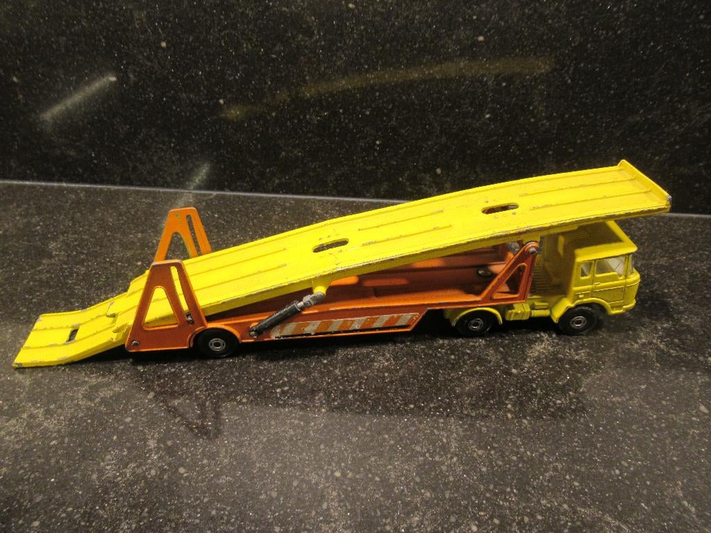 Matchbox super kings K-11 DAF car transporter 1971Lesney, Ophalen of Verzenden, Gebruikt, Bus of Vrachtwagen, Matchbox