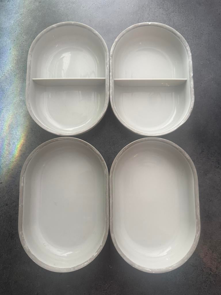 4 bakjes voor de Surefeed voerbak, Ophalen of Verzenden, Gebruikt