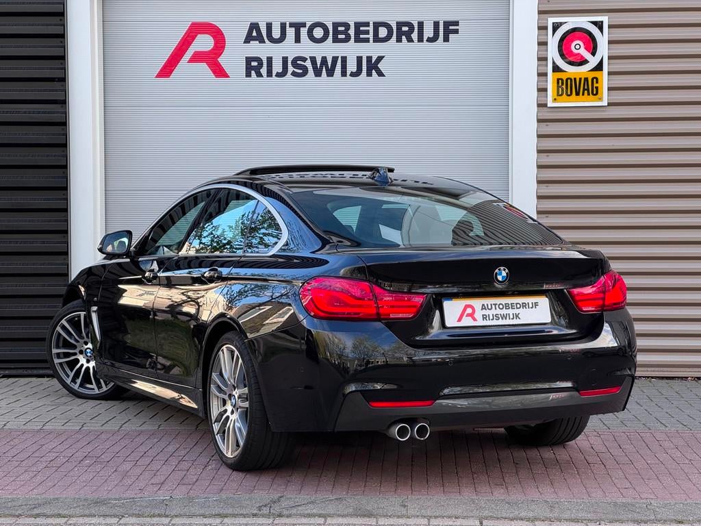 BMW 4-serie Gran Coupé 420i High Executive H&K/Leer/Dak/Cam, Auto's, BMW, Automaat, 1998 cc, Achterwielaandrijving, Gebruikt